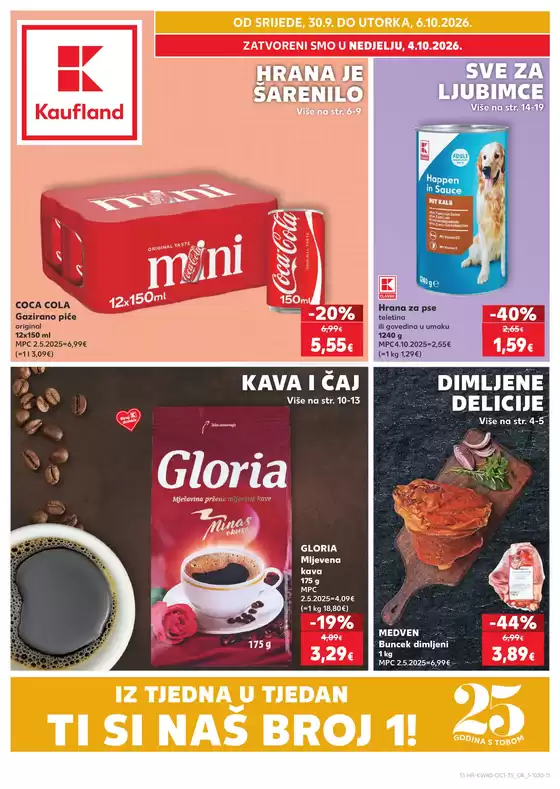 Kaufland katalog u Okrug Gornji | Katalog s popustima na odabrane proizvode | 2026-09-30T00:00:00.000Z - 2026-10-06T00:00:00.000Z