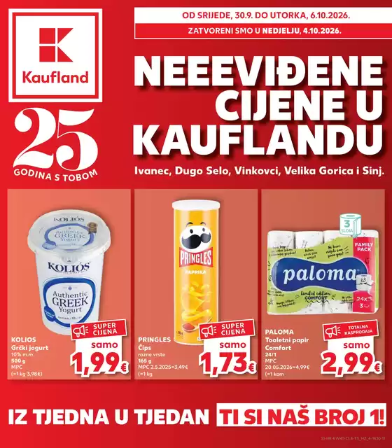 Kaufland katalog u Okrug Gornji | Istaknute ponude u našem promocijskom letku | 2026-09-30T00:00:00.000Z - 2026-10-06T00:00:00.000Z