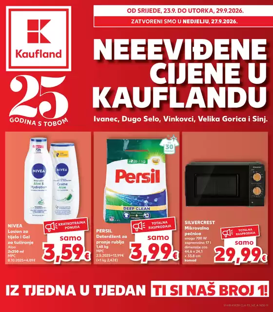 Kaufland katalog u Vinkovci | Ekskluzivni popusti za naše klijente | 2026-09-23T00:00:00.000Z - 2026-09-29T00:00:00.000Z