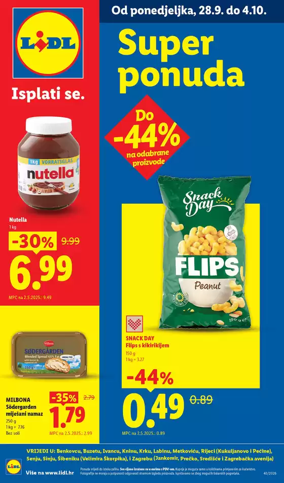 Lidl katalog u Kaštel Štafilić | Od ponedjeljka 28.9. | 2026-09-28T00:00:00.000Z - 2026-10-04T00:00:00.000Z