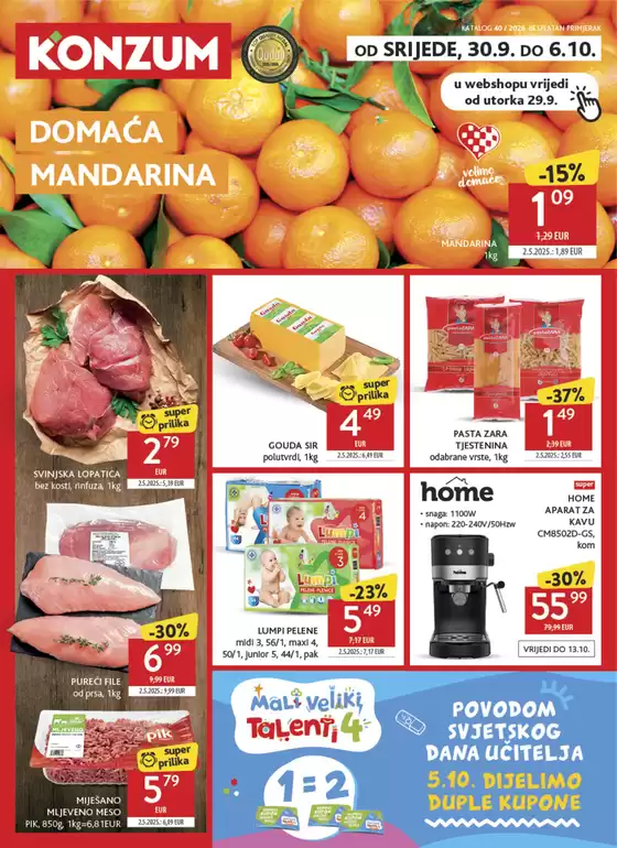 Konzum katalog u Umag - Umago | Katalog Konzum | 2026-09-30T00:00:00.000Z - 2026-10-06T00:00:00.000Z