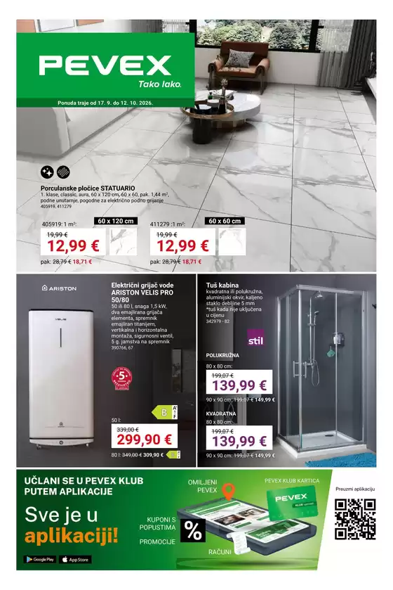 Pevex katalog u Kostrena | ¡Nemojte propustiti naše istaknute ponude! | 2026-09-17T00:00:00.000Z - 2026-10-12T00:00:00.000Z
