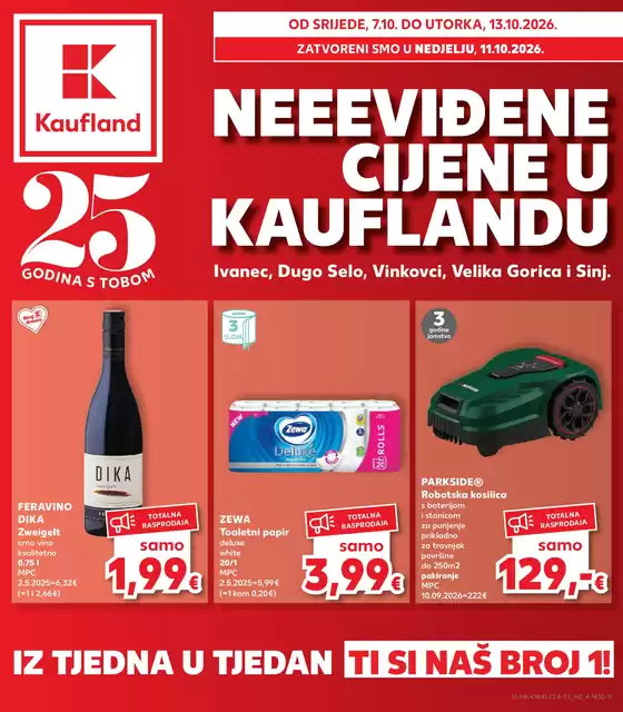 Kaufland katalog u Krapinske Toplice | Katalog ekskluzivnih ponuda | 2026-10-07T00:00:00.000Z - 2026-10-13T00:00:00.000Z