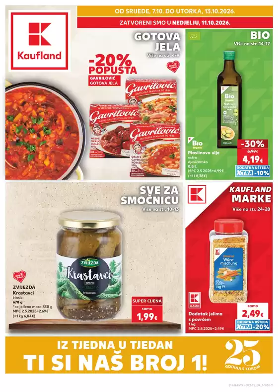 Kaufland katalog u Krapinske Toplice | ¡Štedite s našim popustima! | 2026-10-07T00:00:00.000Z - 2026-10-13T00:00:00.000Z