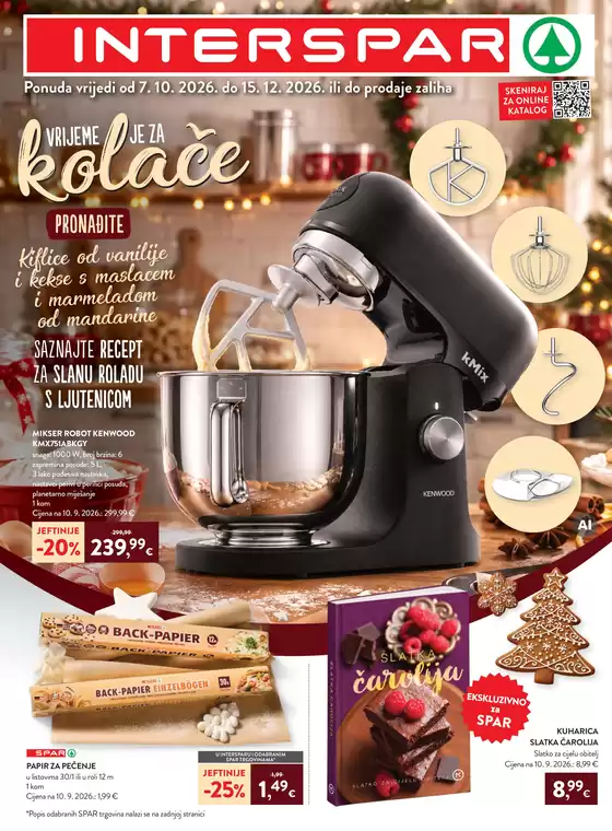Spar katalog u | Pečenjekolača 06.10.2026 - 15.12.2026 | 2026-10-06T00:00:00.000Z - 2026-12-15T00:00:00.000Z