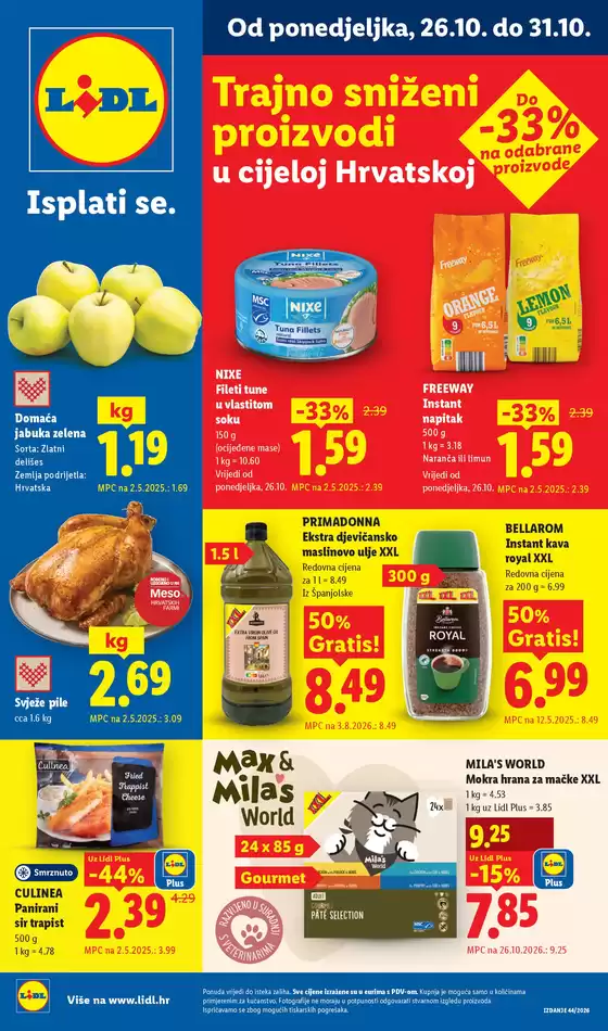 Lidl katalog u  | Vrijedi od ponedjeljka 26.10. | 2026-10-26T00:00:00.000Z - 2026-11-01T00:00:00.000Z
