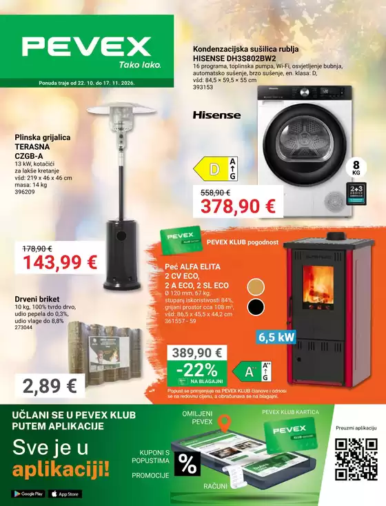 Pevex katalog u Trsteno | Katalog Pevex | 2026-10-22T00:00:00.000Z - 2026-11-17T00:00:00.000Z