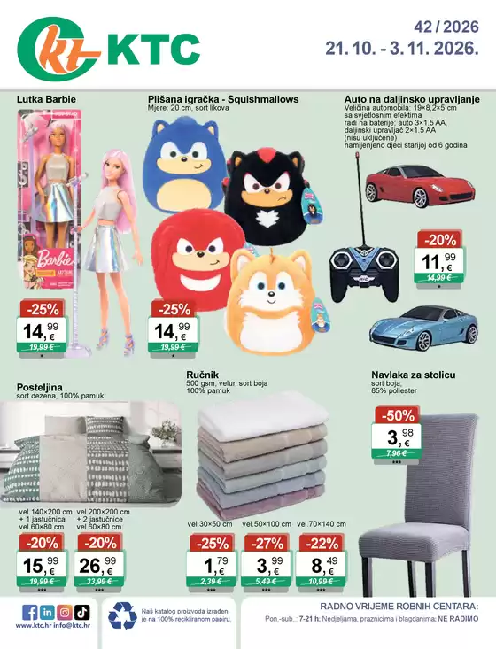 KTC katalog u Strmačka | IGRAČKE I TEKSTIL | 2026-10-21T00:00:00.000Z - 2026-11-03T00:00:00.000Z