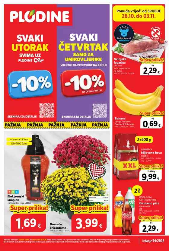 Plodine katalog u Zvonimirovac | Katalog 28.10. 03.11 web | 2026-10-21T00:00:00.000Z - 2026-10-27T00:00:00.000Z