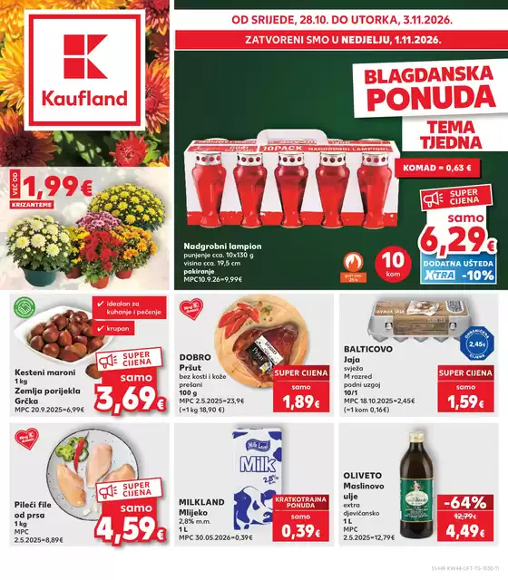 Kaufland katalog u Trilj | Istražite naš katalog ponuda | 2026-10-28T00:00:00.000Z - 2026-11-03T00:00:00.000Z