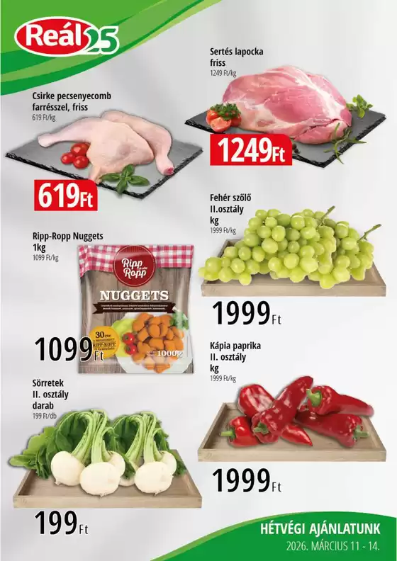Real katalógus, Budapest | Bevásárló hétvége Kelet-Alfi-Ker | 2026-03-11T00:00:00.000Z - 2026-03-14T00:00:00.000Z