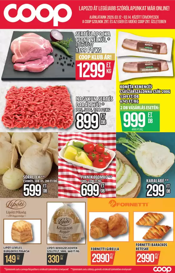 Coop katalógus, Győr | Coop regionális szórólap március 2. hét - Coop Szolnok | 2026-03-12T00:00:00.000Z - 2026-03-14T00:00:00.000Z