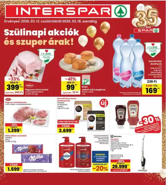 Interspar katalógus, Edelény | INTERSPAR | 2026-03-12T00:00:00.000Z - 2026-03-18T00:00:00.000Z