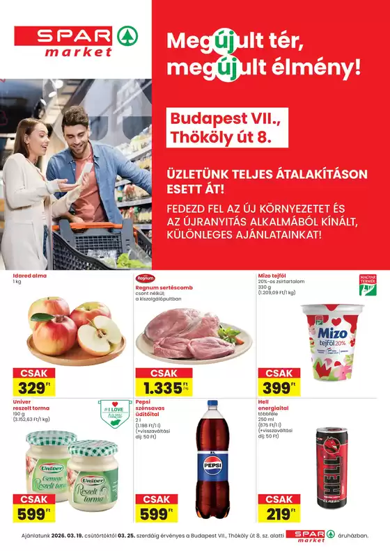 Spar katalógus, Tét | Exkluzív akciók | 2026-03-19T00:00:00.000Z - 2026-03-25T00:00:00.000Z