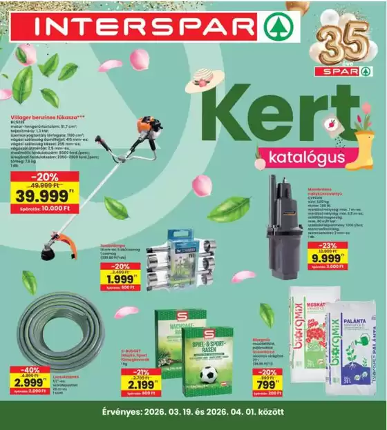 Interspar katalógus, Tét | A legjobb ajánlataink Önnek | 2026-03-19T00:00:00.000Z - 2026-04-01T00:00:00.000Z