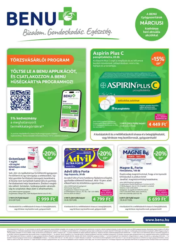 BENU Gyógyszertárak katalógus, Mezőberény | BENU Gyógyszertárak akciós | 2026-03-01T00:00:00.000Z - 2026-03-31T00:00:00.000Z