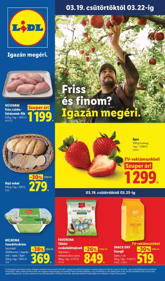 Lidl katalógus, Budaörs | Akciós újság 12. hét | 2026-03-19T00:00:00.000Z - 2026-03-25T00:00:00.000Z