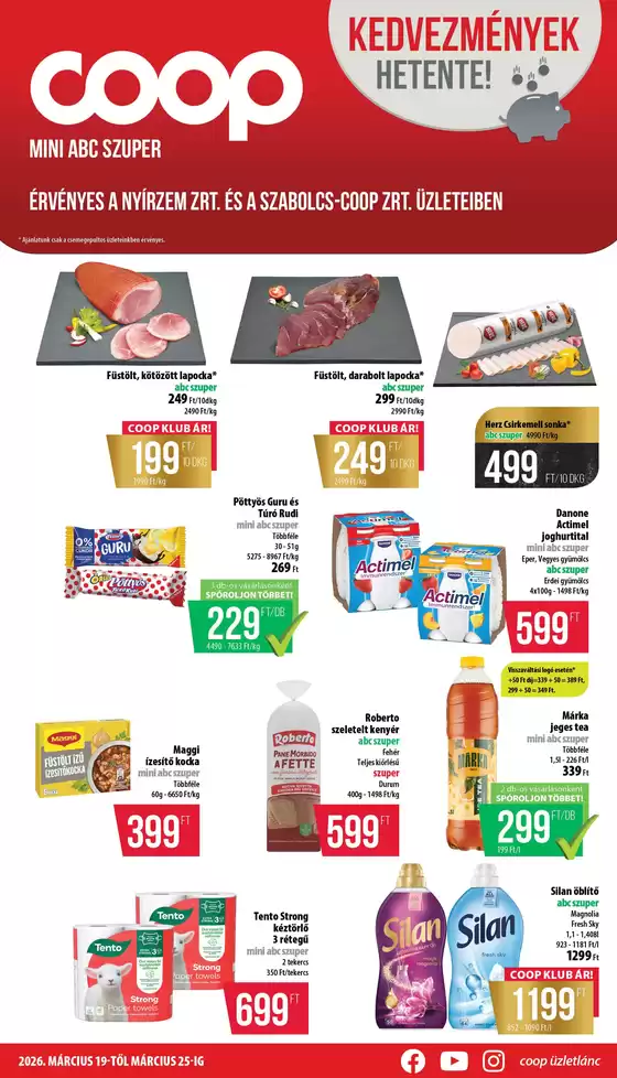 Coop katalógus, Őrbottyán | Csúcsajánlatok a takarékosoknak | 2026-03-19T00:00:00.000Z - 2026-03-25T00:00:00.000Z