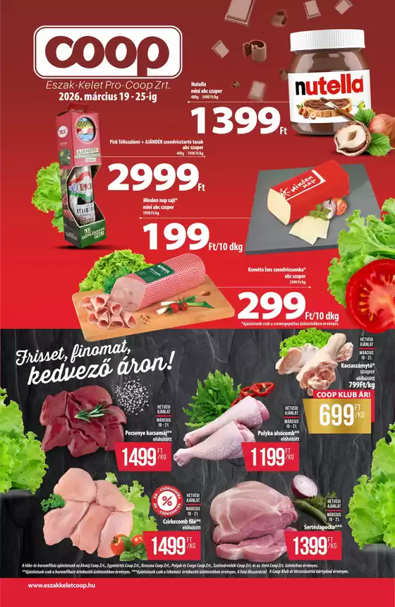 Coop katalógus, Őrbottyán | Coop regionális szórólap március 3. hét - Észak-Kelet | 2026-03-19T00:00:00.000Z - 2026-03-25T00:00:00.000Z