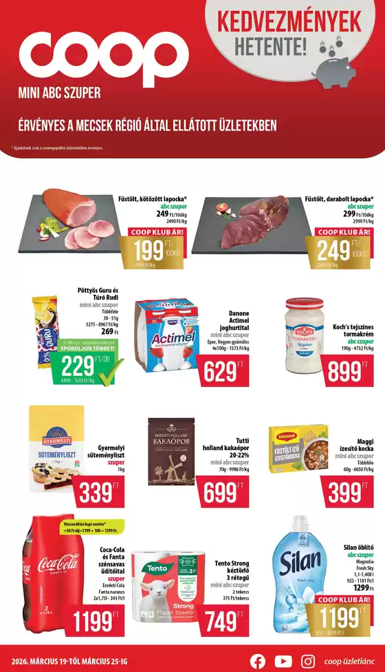 Coop katalógus, Őrbottyán | Coop regionális szórólap március 3. hét - Mecsek | 2026-03-19T00:00:00.000Z - 2026-03-25T00:00:00.000Z