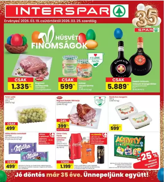 Interspar katalógus, Jánosháza | INTERSPAR | 2026-03-19T00:00:00.000Z - 2026-03-25T00:00:00.000Z
