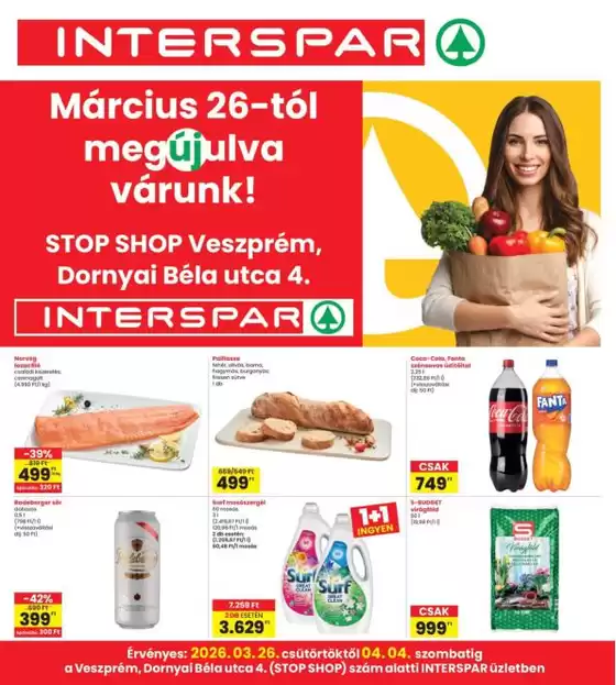 Interspar katalógus, Bonyhád | Ajánlatok kedvezményvadászoknak | 2026-03-26T00:00:00.000Z - 2026-04-04T00:00:00.000Z