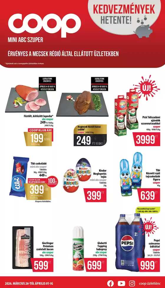 Coop katalógus, Pápa | Coop regionális szórólap március 4. hét - Mecsek | 2026-03-26T00:00:00.000Z - 2026-04-01T00:00:00.000Z