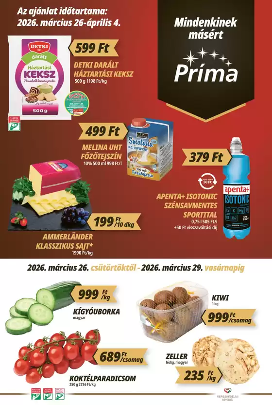 Príma katalógus, Veszprém | Príma Március 26-április 4. | 2026-03-26T00:00:00.000Z - 2026-04-04T00:00:00.000Z
