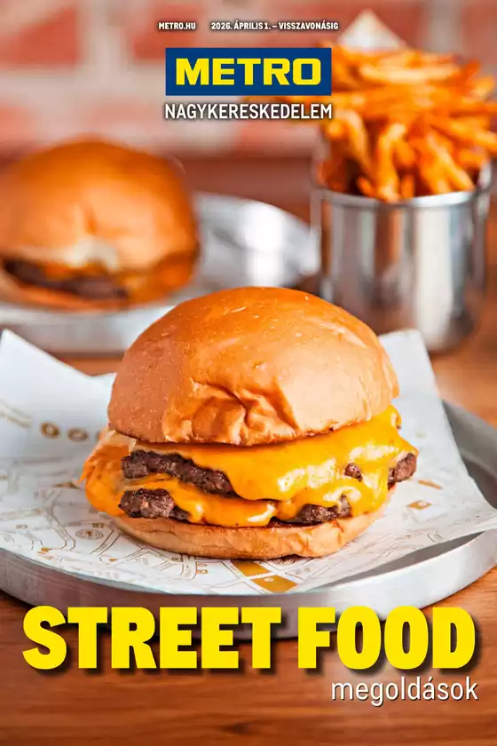 Metro katalógus, Ózd | Street food megoldások | 2026-03-25T00:00:00.000Z - 2026-04-08T00:00:00.000Z