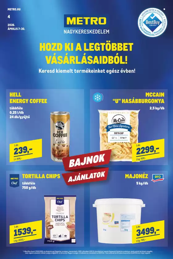 Metro katalógus, Ózd | Élelmiszer és Szezonális Ajánlataink 202604 | 2026-04-07T00:00:00.000Z - 2026-04-30T00:00:00.000Z