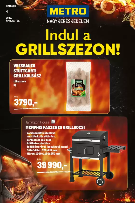 Metro katalógus, Hajós | Grillszezon katalógus 202604 | 2026-04-07T00:00:00.000Z - 2026-04-30T00:00:00.000Z