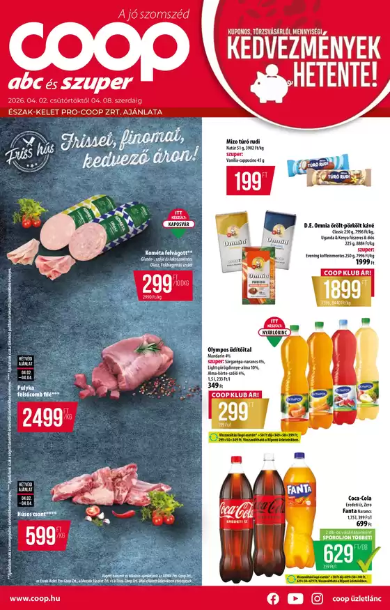 Coop katalógus, Szeged | Vonzó különleges ajánlatok mindenki számára | 2026-04-02T00:00:00.000Z - 2026-04-08T00:00:00.000Z