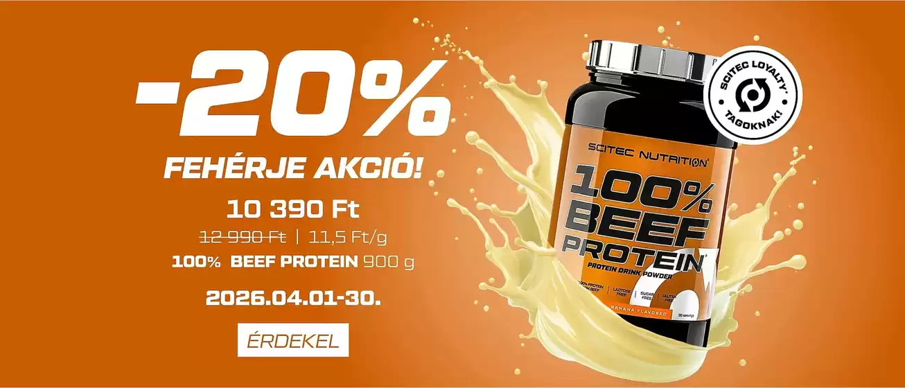 Scitec Nutrition katalógus, Sárospatak | Scitec Nutrition akciós | 2026-04-01T00:00:00.000Z - 2026-04-30T00:00:00.000Z
