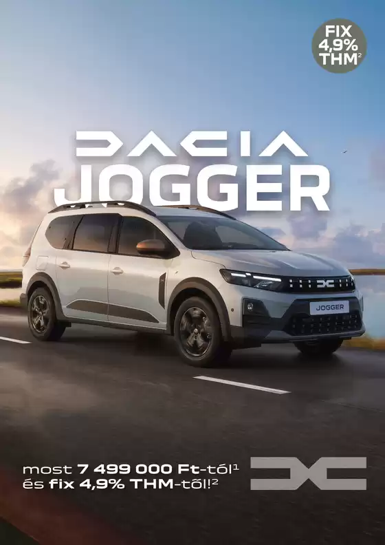 Dacia katalógus, Békéscsaba | Dacia Jogger Árlista letöltése | 2026-04-02T00:00:00.000Z - 2026-04-16T00:00:00.000Z