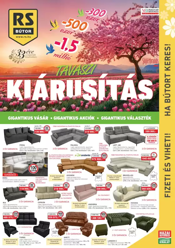 RS Bútor katalógus, Jászberény | Tavaszi Kiárusítás | 2026-04-02T00:00:00.000Z - 2026-04-16T00:00:00.000Z