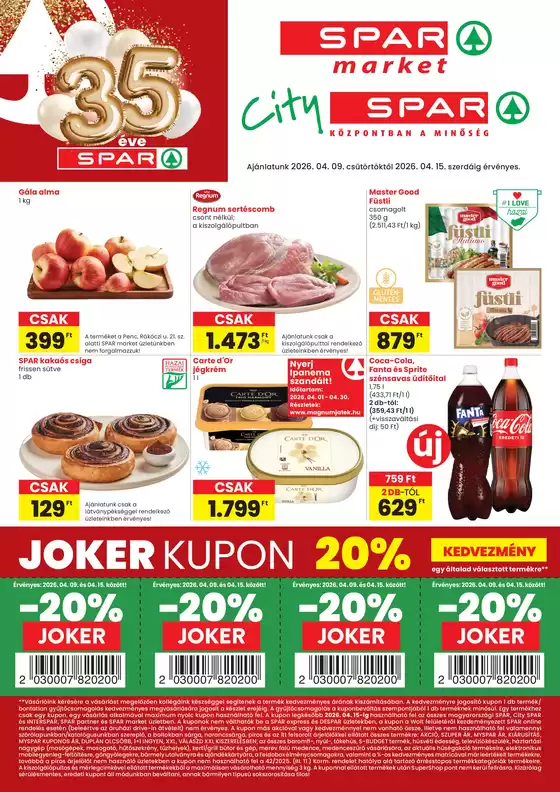 Spar katalógus, Letenye | A legjobb ajánlataink Önnek | 2026-04-09T00:00:00.000Z - 2026-04-15T00:00:00.000Z