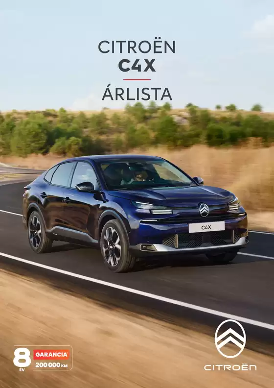 Citroën katalógus, Üllő | C4 X | 2026-01-01T00:00:00.000Z - 2026-12-31T00:00:00.000Z