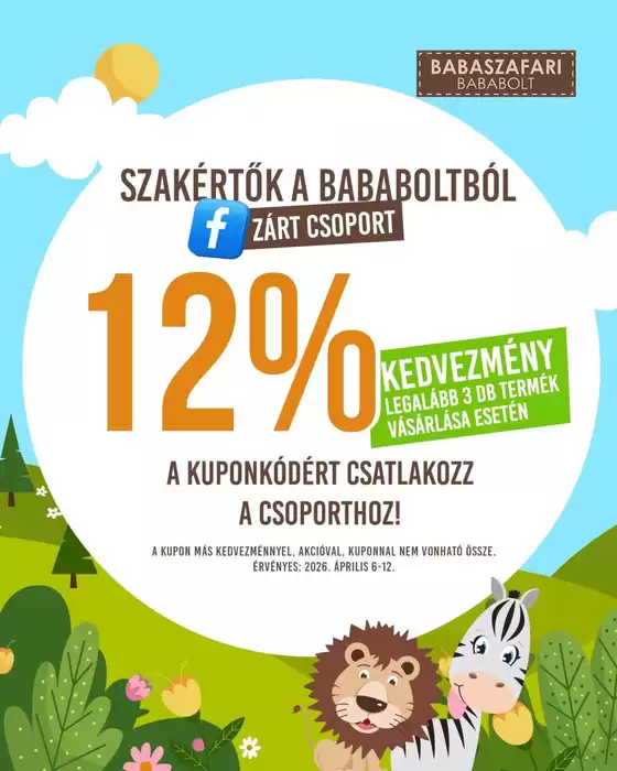 Babaszafari katalógus, Győr | katalógus | 2026-04-06T00:00:00.000Z - 2026-04-12T00:00:00.000Z