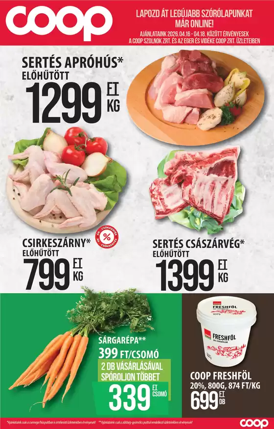 COOP Szolnok katalógus, Tököl | COOP Szolnok újság érvényessége - 2026.04.18-ig | 2026-04-13T00:00:00.000Z - 2026-04-18T00:00:00.000Z