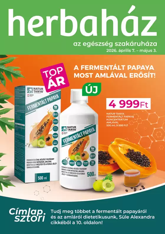 Herbaház katalógus, Szentendre | Herbaház akciós | 2026-04-07T00:00:00.000Z - 2026-05-03T00:00:00.000Z