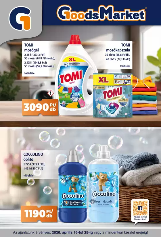 goods market katalógus, Debrecen | goods market akciós | 2026-04-16T00:00:00.000Z - 2026-04-25T00:00:00.000Z