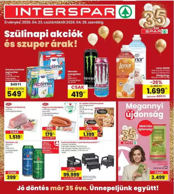 Interspar katalógus, Szeged | Aktuális különleges akciók | 2026-04-23T00:00:00.000Z - 2026-04-29T00:00:00.000Z