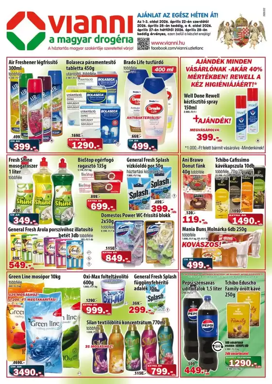 Vianni katalógus, Budakalász | Vianni ajánlatunk érvényes | 2026-04-22T00:00:00.000Z - 2026-04-28T00:00:00.000Z
