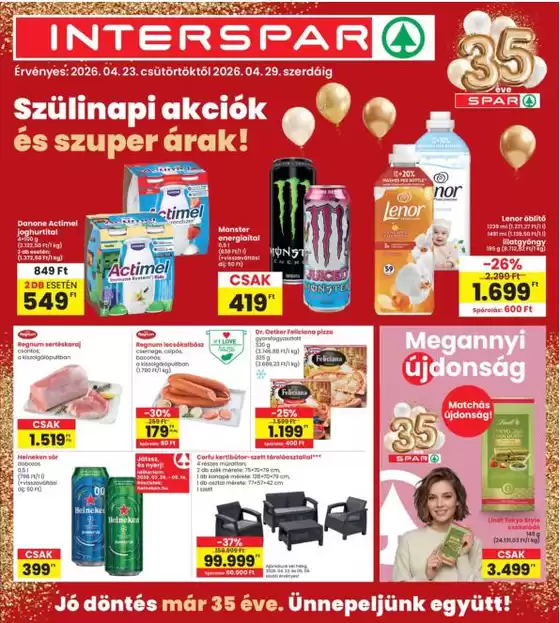 Interspar katalógus, Szentendre | INTERSPAR | 2026-04-23T00:00:00.000Z - 2026-04-29T00:00:00.000Z