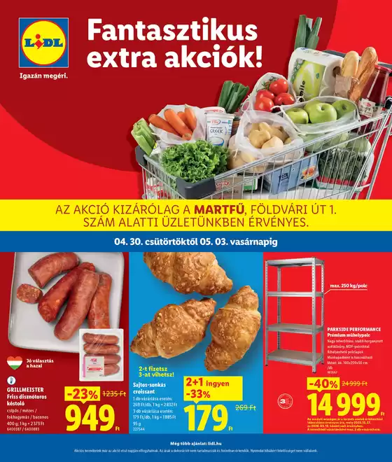Lidl katalógus | Érvényes 04.30-tól | 2026-04-30T00:00:00.000Z - 2026-05-03T00:00:00.000Z