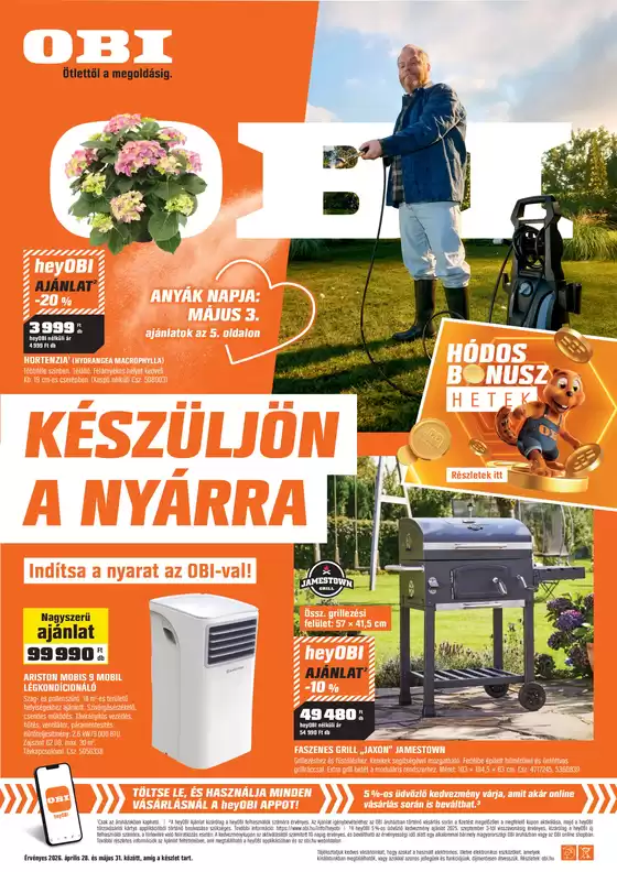 Obi katalógus, Mórahalom | KÉSZÜLJÖN A NYÁRRA | 2026-04-27T00:00:00.000Z - 2026-05-31T00:00:00.000Z