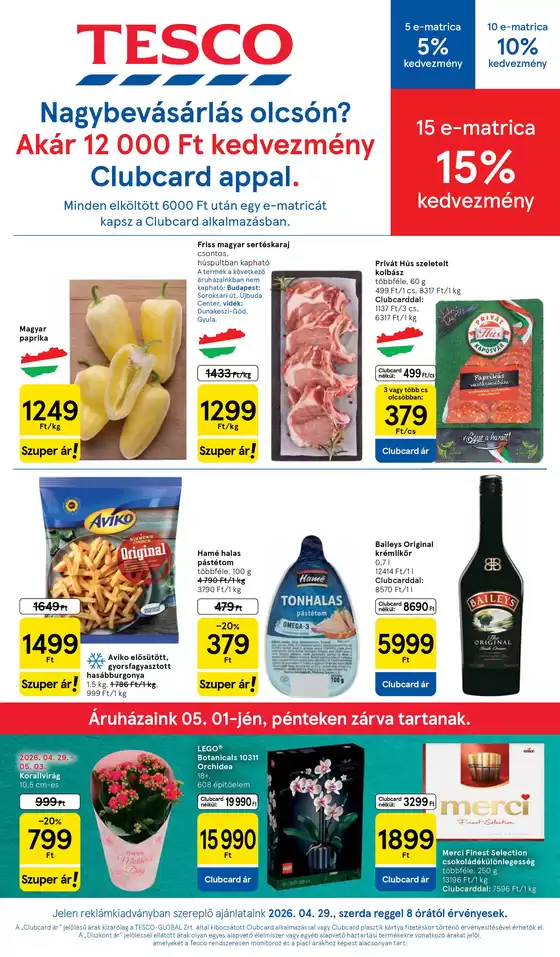 Tesco katalógus, Szombathely | Tesco újság érvényessége 2026.05.06-ig | 2026-05-01T00:00:00.000Z - 2026-05-06T00:00:00.000Z