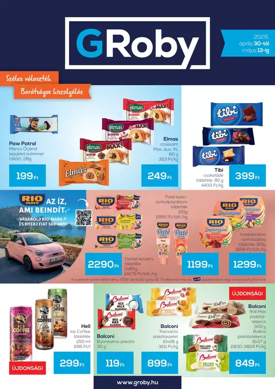 Groby katalógus, Budapest | GRoby 2026.04.30 05.13. | 2026-04-30T00:00:00.000Z - 2026-05-13T00:00:00.000Z