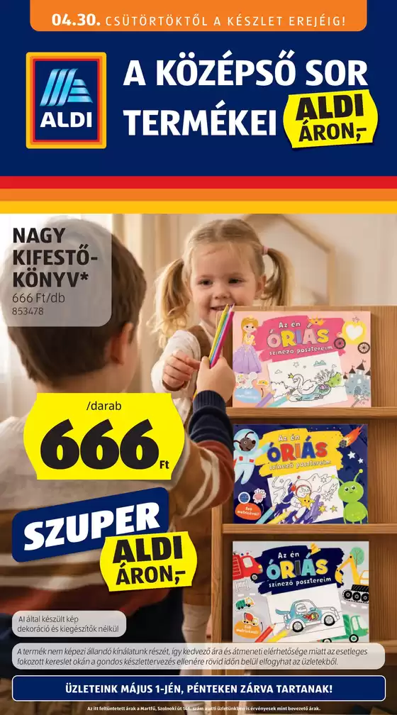 Aldi katalógus, Pécel | Nagyszerű ajánlat a kedvezményvadászoknak | 2026-04-30T00:00:00.000Z - 2026-04-30T00:00:00.000Z