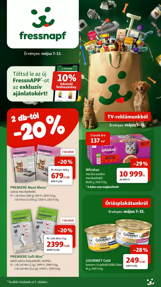 Fressnapf katalógus | Fressnapf újság érvényessége 2026.05.13-ig | 2026-05-07T00:00:00.000Z - 2026-05-13T00:00:00.000Z